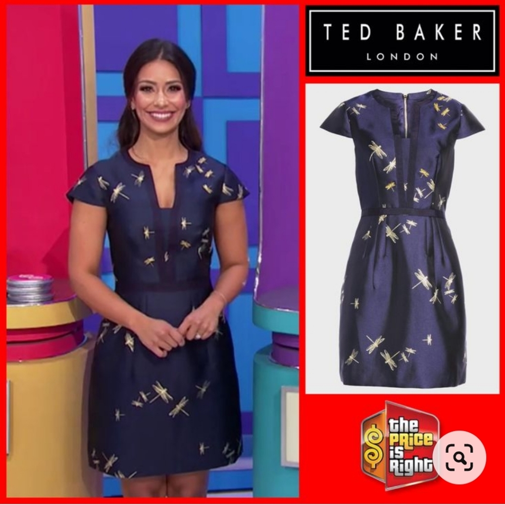 🍒EUC🍒 TED BAKER DRAGONFLY DRESS - Picture 2 of 16